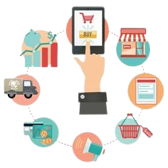 E-commerce Website Dark Mockup